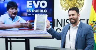 BOLIVIA: Gobierno acusa a Evo de evadir control y disparar