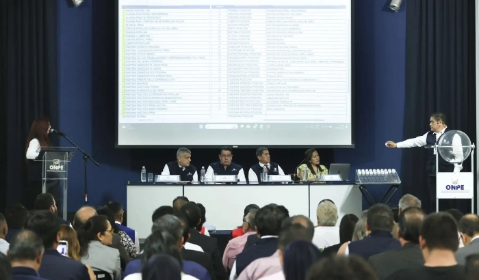 ONPE: Así quedó la ubicación de 38 organizaciones políticas en la cédula de votación