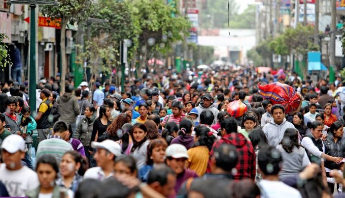 INEI: Población total de Perú se eleva a 34 millones, 157 mil 732 habitantes