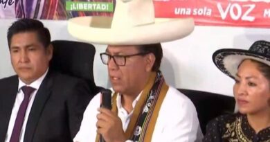 SÁNCHEZ: Insiste en desconocer voto popular, se suma a protesta contra el JNE y pide interpelar al Canciller
