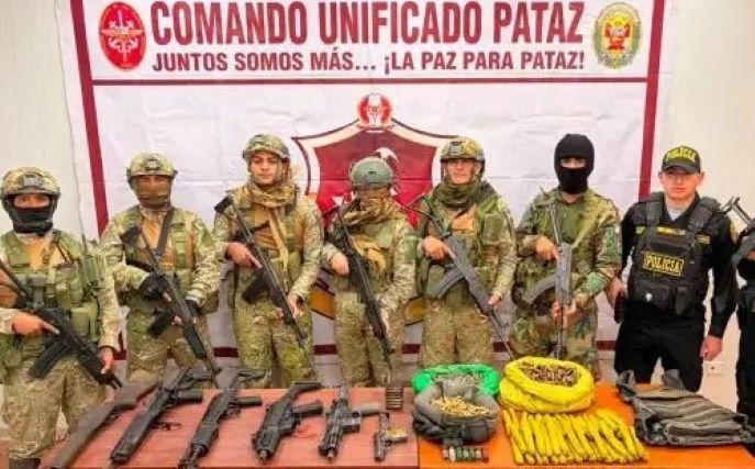 PATAZ: En operación «Sol Naciente» FFAA incautan 2 mil municiones de guerra y armamentos