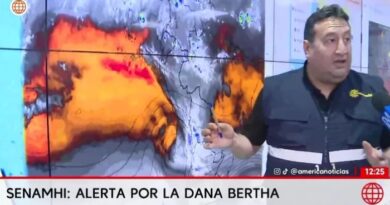 DANA BERTHA: Alerta por lluvias, nevadas y vientos en la sierra