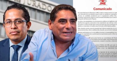 JNE: Condena «expresiones agraviantes» y alusiones de «connotación sexual» de Carlos Álvarez